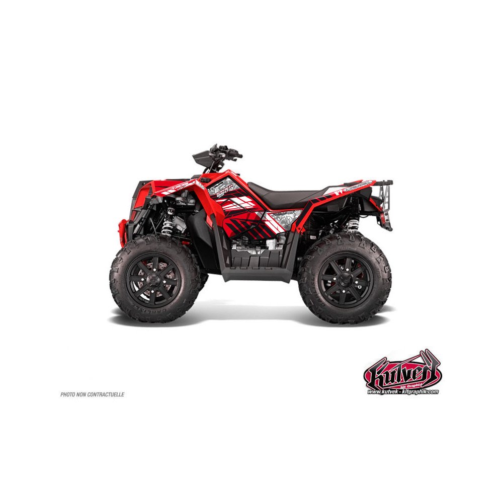 Kit Déco Quad Spirit Polaris Scrambler 850-1000 XP Rouge FULL (2015-2
