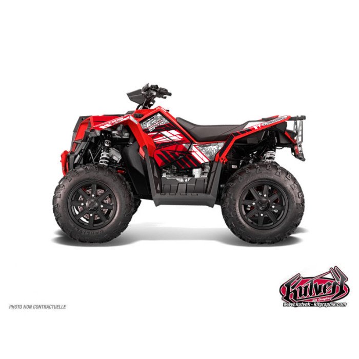 Kit Déco Quad Spirit Polaris Scrambler 850-1000 XP Rouge FULL (2015-2