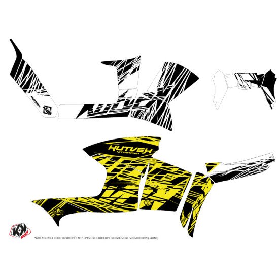 Kit Déco Quad Eraser Fluo Polaris 90 Sportsman Jaune (2007-2016)
