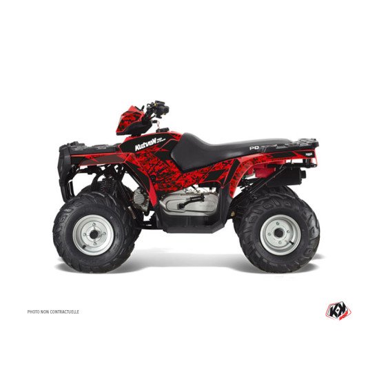 Kit Déco Quad Predator Polaris 90 Sportsman Rouge Noir (2007-2016)