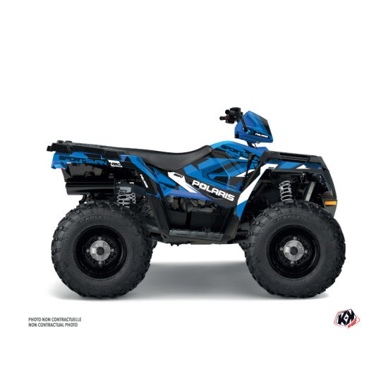 Kit Déco Quad Hidden Polaris 450 Sportsman Bleu Blanc (2018-2020)