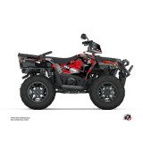 Kit Déco Quad Elka Polaris 450 Sportsman Gris Rouge (2018-2020)