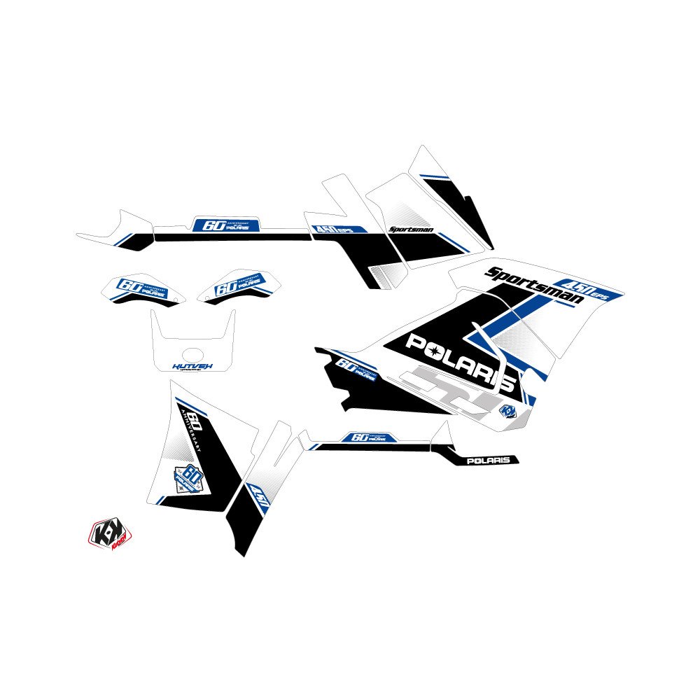Kit Déco Quad 60th Anniversary Polaris 450 Sportsman Bleu (2021-2023)