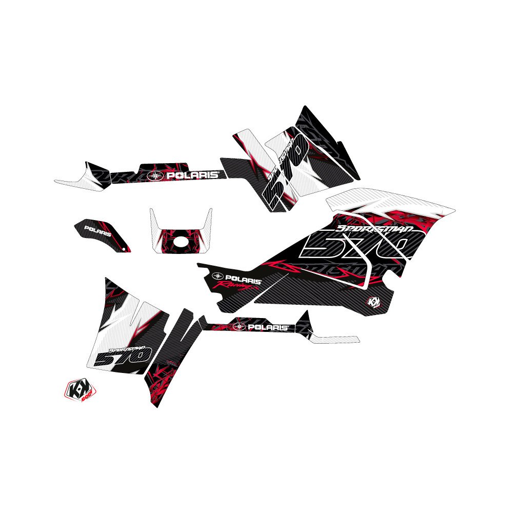 Kit Déco Quad Action Polaris 570 Sportsman Touring Rouge (2014-2017)