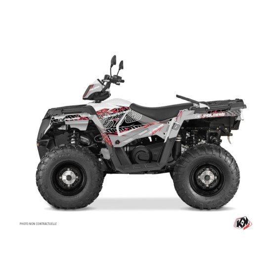 Kit Déco Quad Action Polaris 570 Sportsman Touring Gris Rouge (2014-2