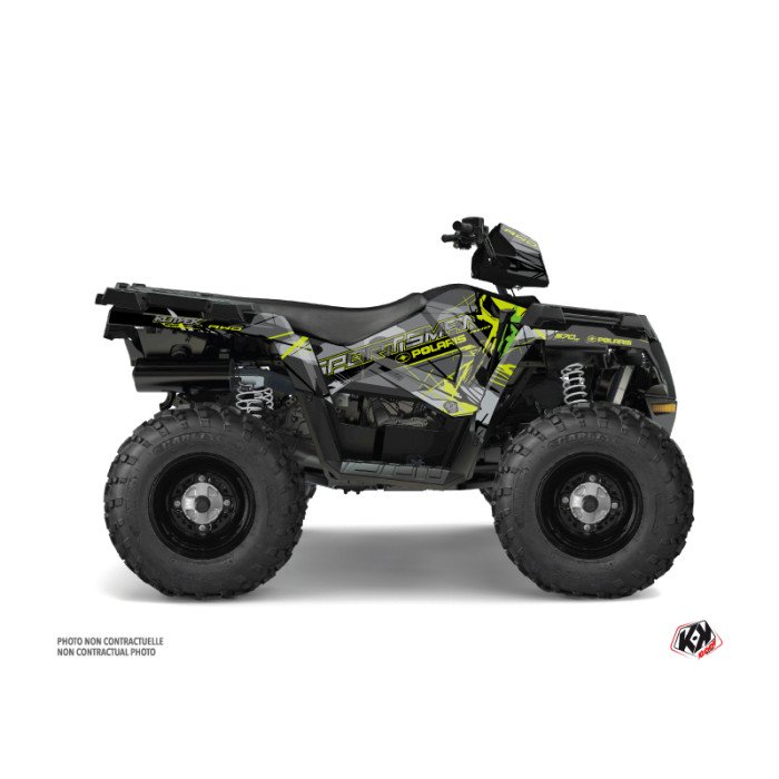 Kit Déco Quad Evil Polaris 570 Sportsman Touring Gris Vert (2018-2023