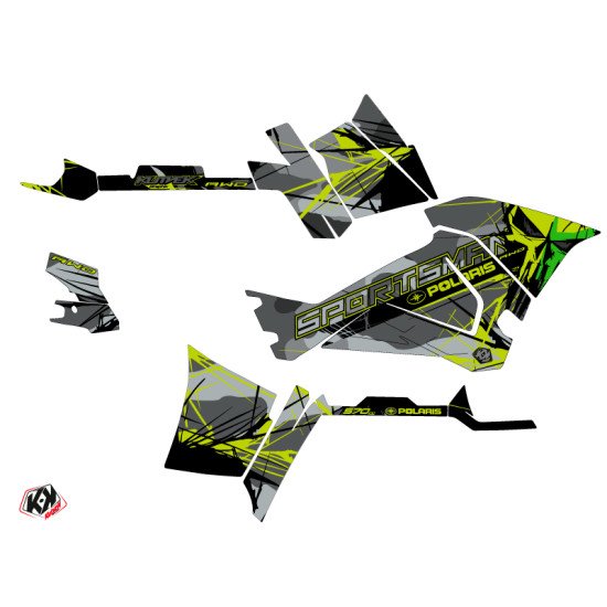 Kit Déco Quad Evil Polaris 570 Sportsman Touring Gris Vert (2018-2023