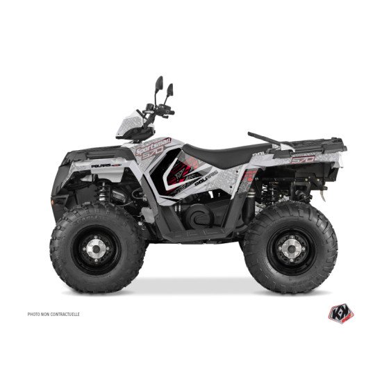 Kit Déco Quad Rock Polaris 570 Sportsman Touring Gris Rouge (2018-202