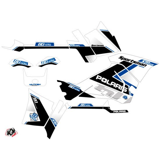 Kit Déco Quad Vintage Polaris 570 Sportsman Touring Bleu 60th Anniver