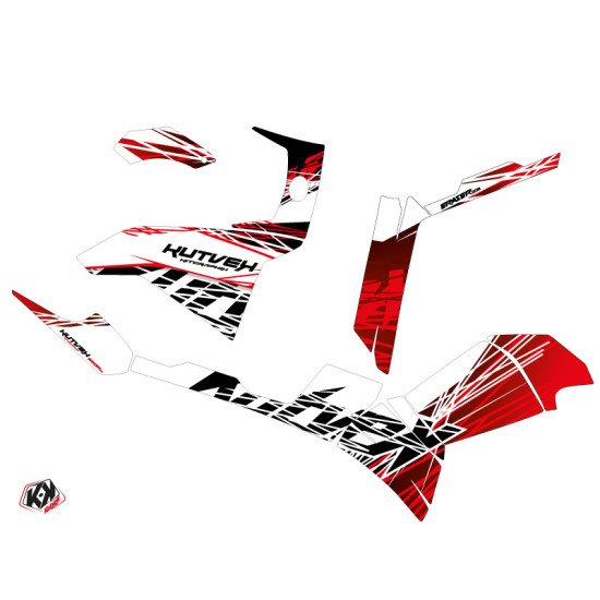 Kit Déco Quad Eraser Polaris 500-800 Sportsman Forest Rouge Blanc (20