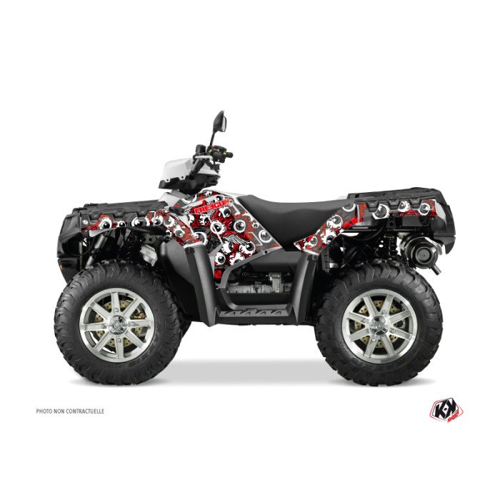 Kit Déco Quad Freegun Eyed Polaris 500-800 Sportsman Forest Rouge Gri