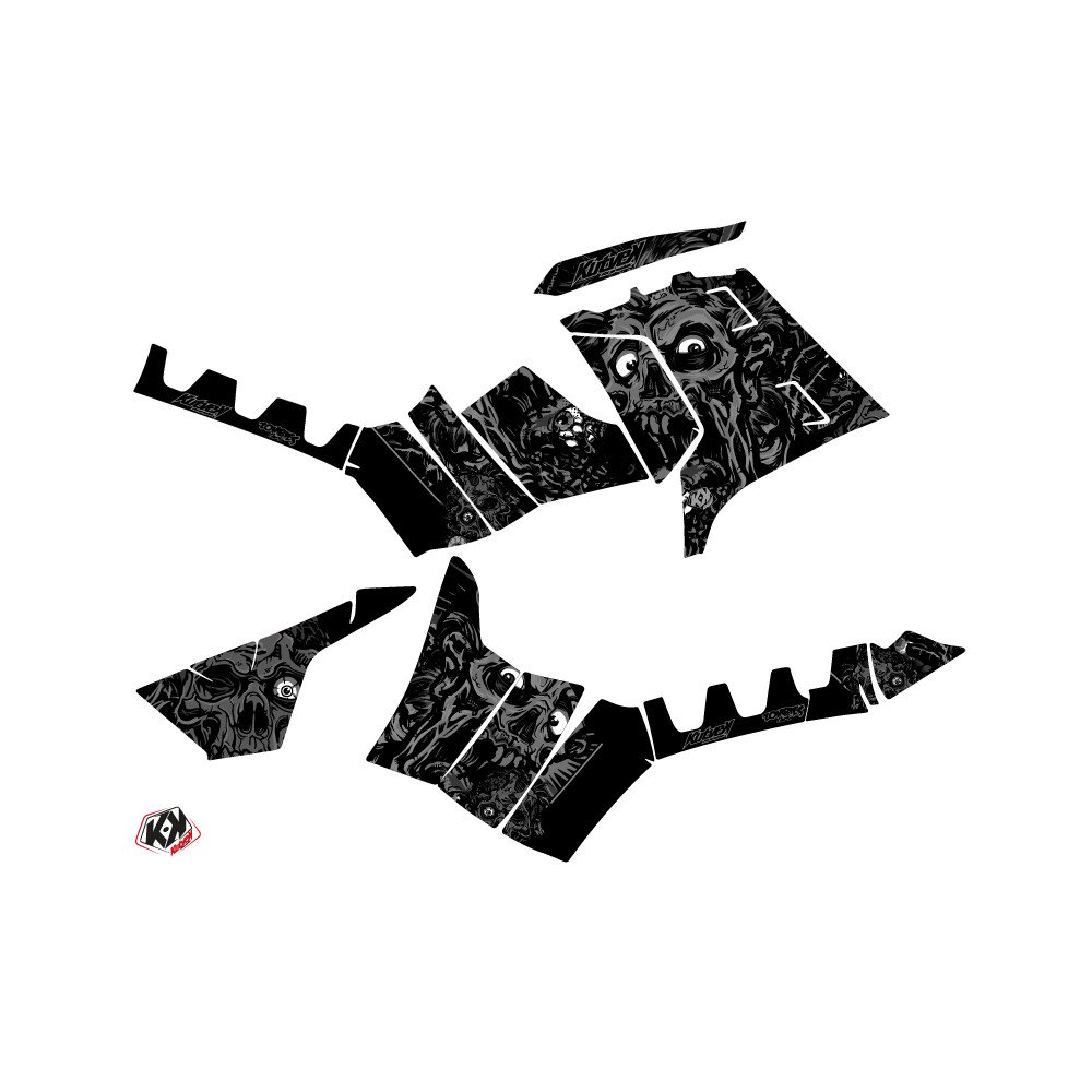 Kit Déco Quad Zombies Dark Polaris 550-850-1000 Sportsman Touring Noi