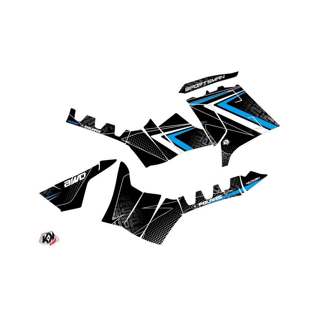 Kit Déco Quad Rock Polaris 550-850-1000 Sportsman Touring Noir Bleu (