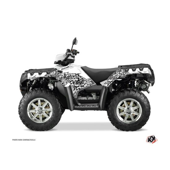Kit Déco Quad Predator Polaris 550-850-1000 Sportsman Touring Blanc (