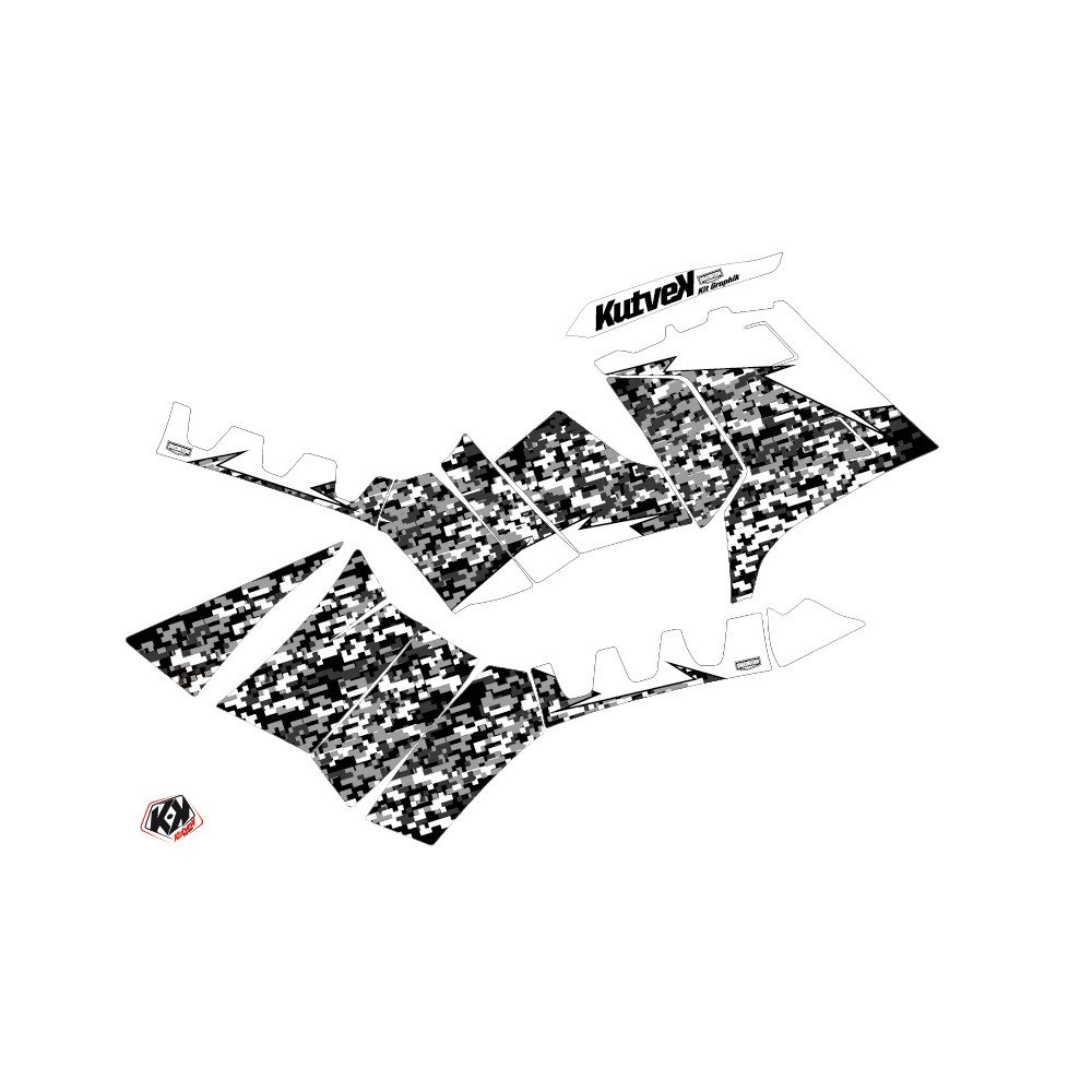 Kit Déco Quad Predator Polaris 850 Sportsman Forest Blanc (2009-2012)