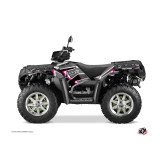 Kit Déco Quad Vintage Polaris 1000 Sportsman Forest Noir Rose (2010-2