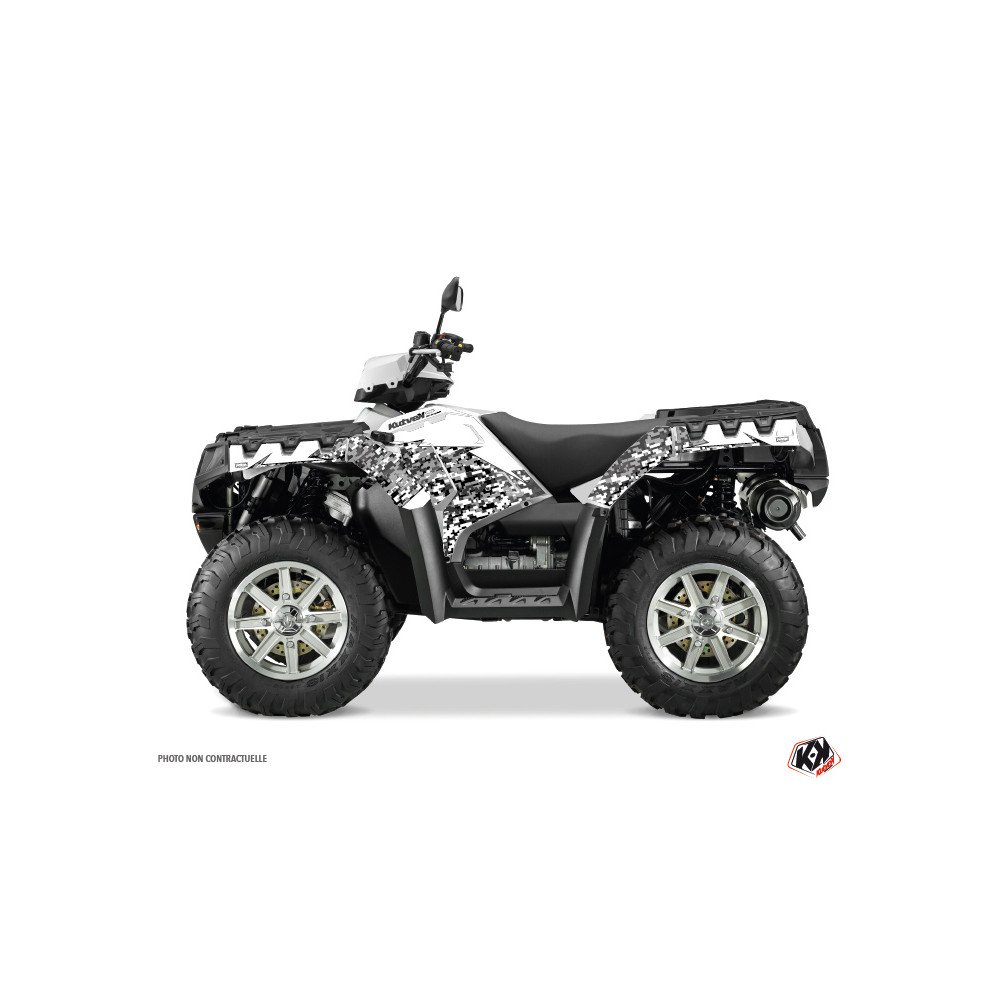 Kit Déco Quad Predator Polaris 1000 Sportsman Forest Blanc (2010-2012