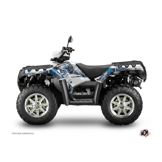 Kit Déco Quad Vintage Polaris 1000 Sportsman Touring Gris Bleu (2010-