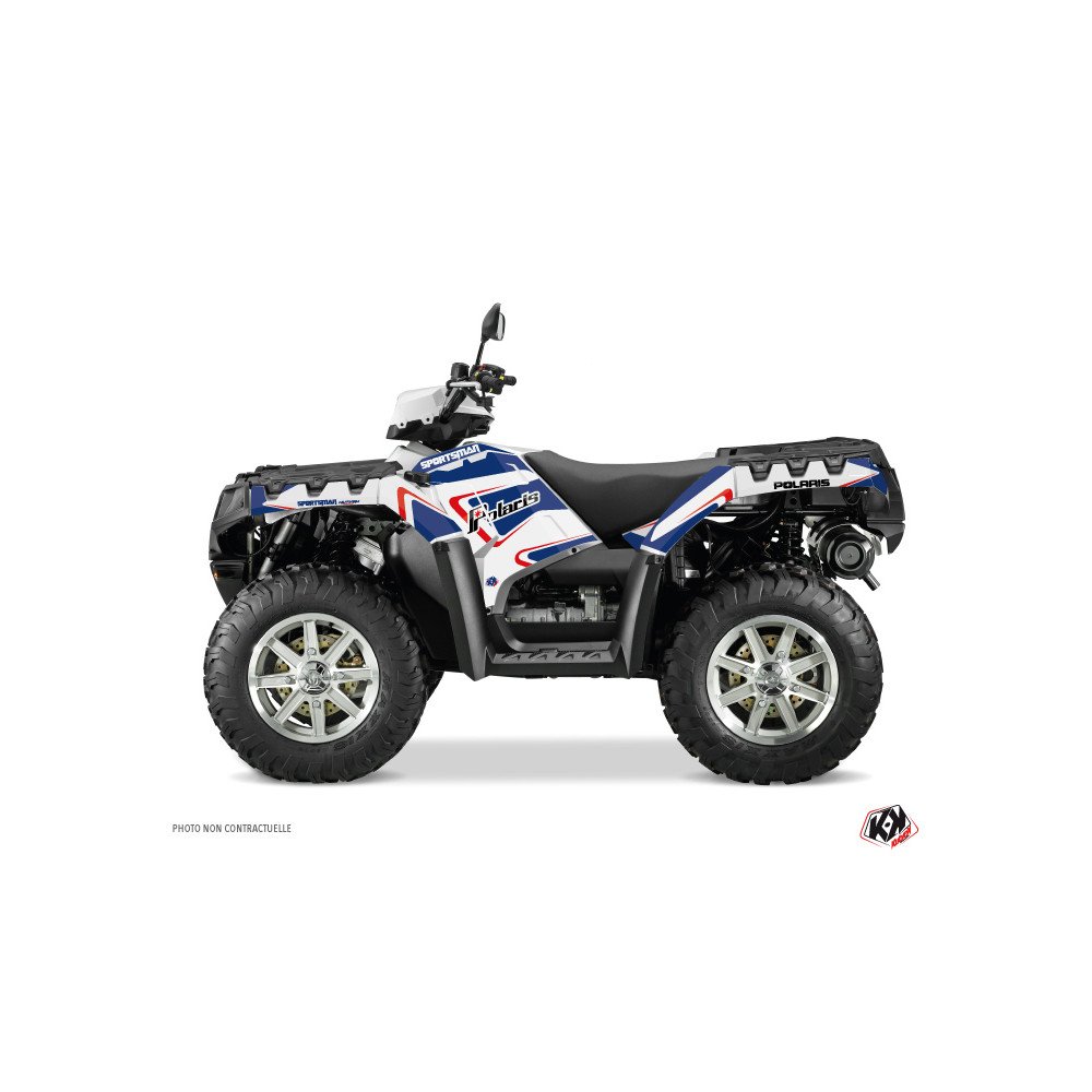 Kit Déco Quad Vintage Polaris 100 Sportsman Touring Bleu (2013-2023)