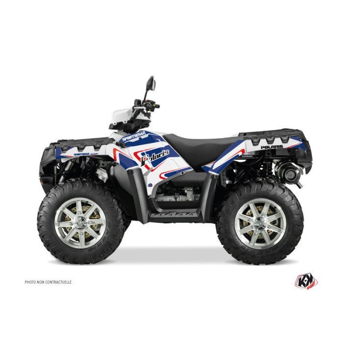 Kit Déco Quad Vintage Polaris 100 Sportsman Touring Bleu (2013-2023)