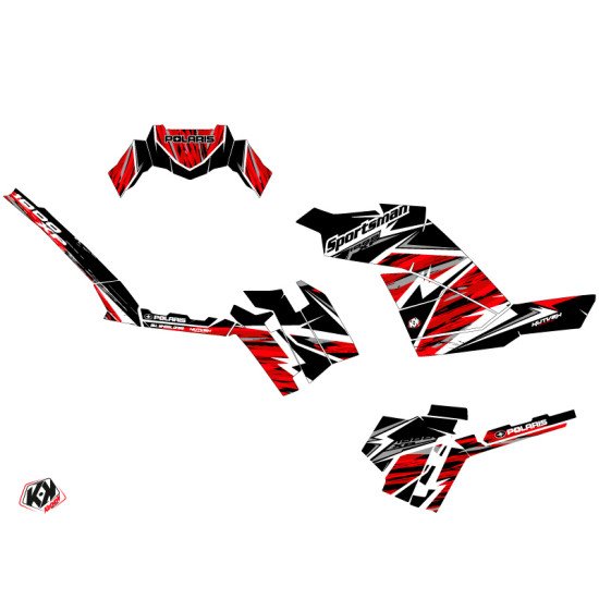 Kit Déco Quad Jungle Polaris 1000 Sportsman XP Forest Noir Rouge (201