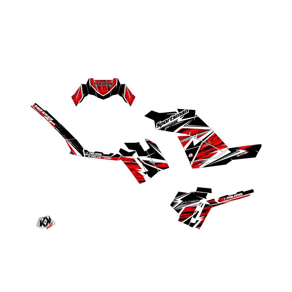 Kit Déco Quad Jungle Polaris 1000 Sportsman XP Forest Noir Rouge (201