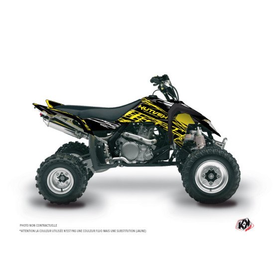 Kit Déco Quad Eraser Fluo Suzuki 450 LTR Jaune (2007-2014)