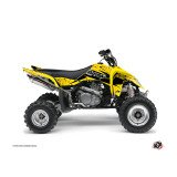 Kit Déco Quad Predator Suzuki 450 LTR Noir Jaune (2007-2014)
