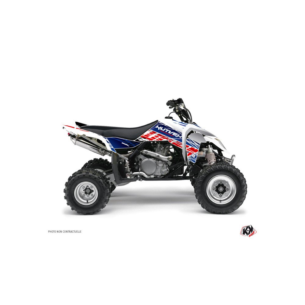 Kit Déco Quad Eraser Suzuki 450 LTR Bleu Rouge (2007-2014)