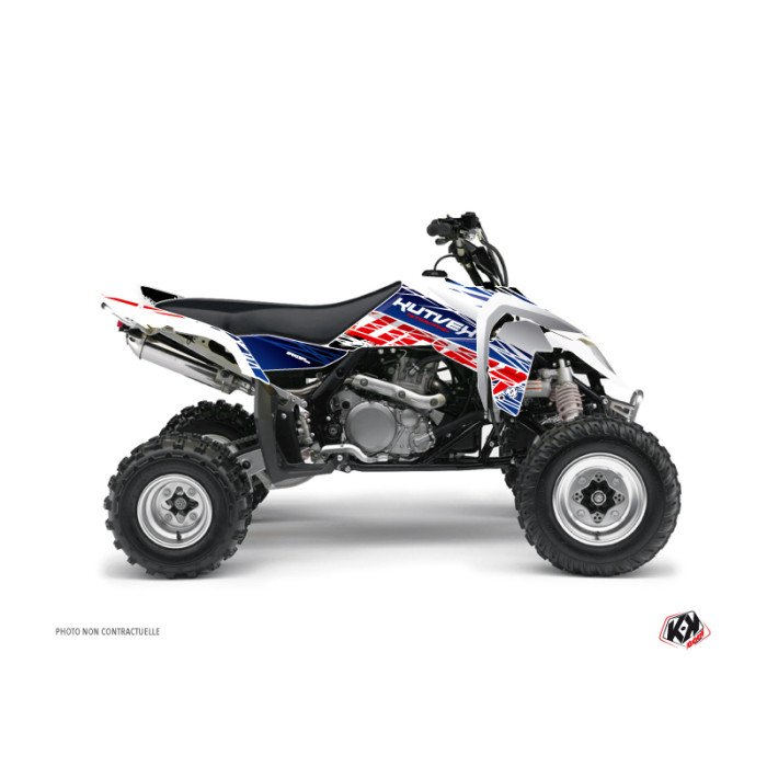 Kit Déco Quad Eraser Suzuki 450 LTR Bleu Rouge (2007-2014)