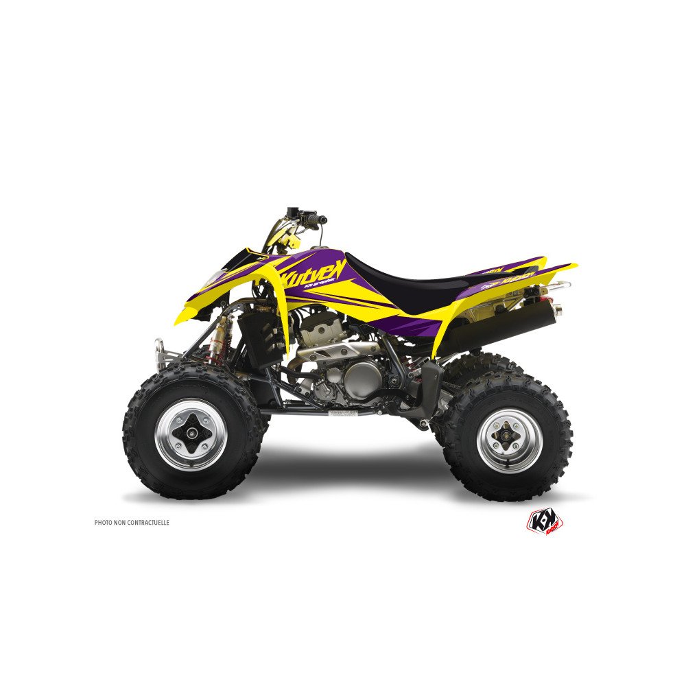 Kit Déco Quad Stage Suzuki 400 LTZ Jaune Violet (2003-2008)