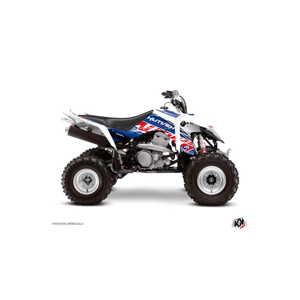 Kit Déco Quad Eraser Suzuki 400 LTZ IE Bleu Rouge (2009-2011)