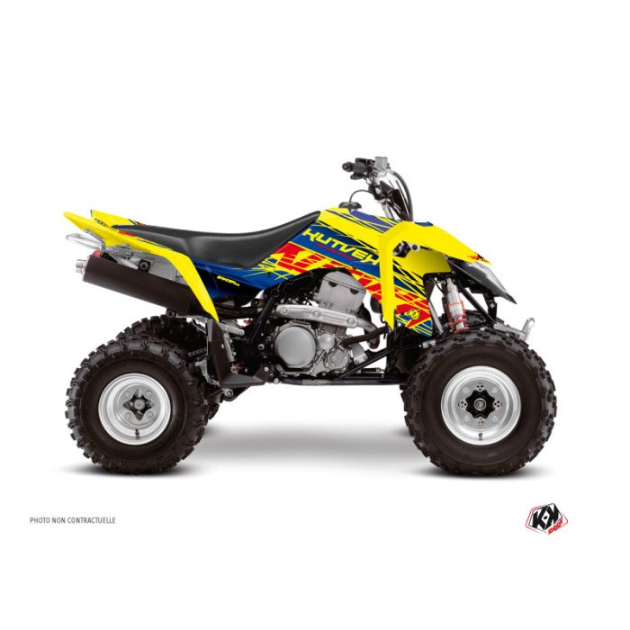 Kit Déco Quad Eraser Suzuki 400 LTZ IE Bleu Jaune (2009-2011)