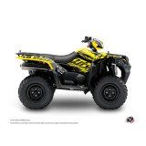 Kit Déco Quad Eraser Fluo Suzuki King Quad 400 Jaune (2008-2017)