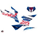 Kit Déco Quad Eraser Suzuki King Quad 500 Bleu Rouge (2008-2018)