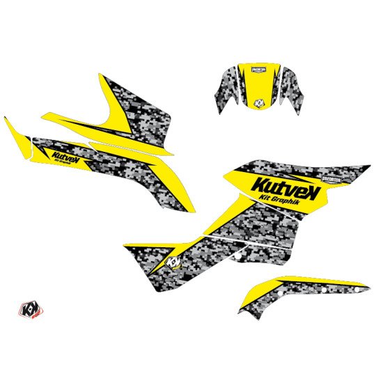 Kit Déco Quad Predator Suzuki King Quad 750 Jaune (2007-2018)