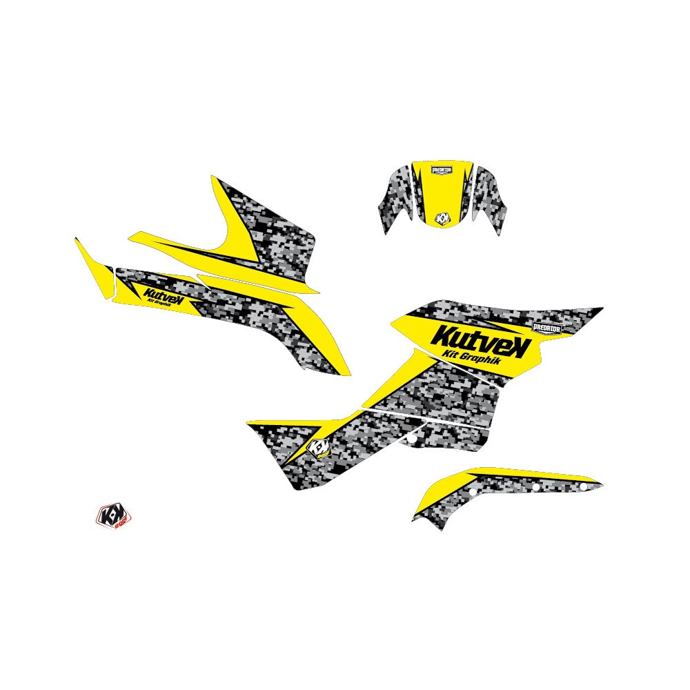 Kit Déco Quad Predator Suzuki King Quad 750 Jaune (2019-2023)