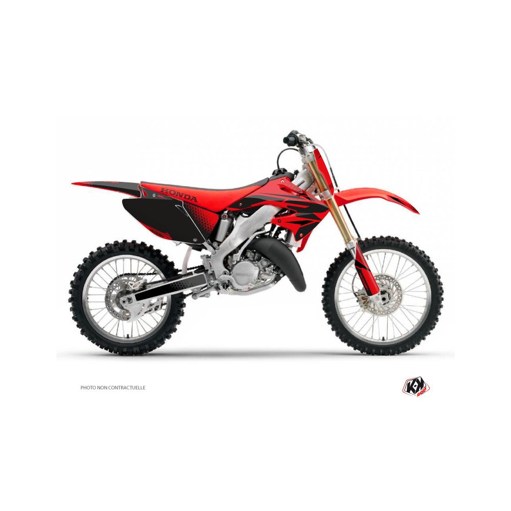 Kit Deco Moto Cross Nasting Honda 125 CR Rouge Noir