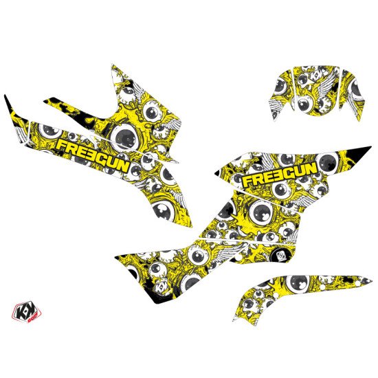 Kit Déco Quad Freegun Eyed Suzuki King Quad 750 Jaune (2019-2023)