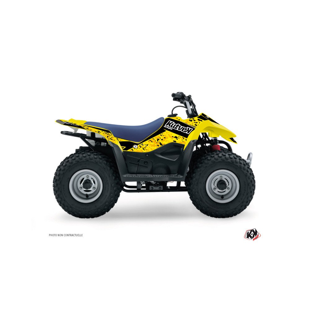 Kit Déco Quad Predator Suzuki 80 LT Noir Jaune (1987-2003)