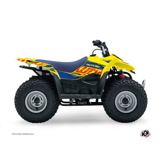 Kit Déco Quad Eraser Suzuki 80 LT Bleu Jaune (1987-2003)