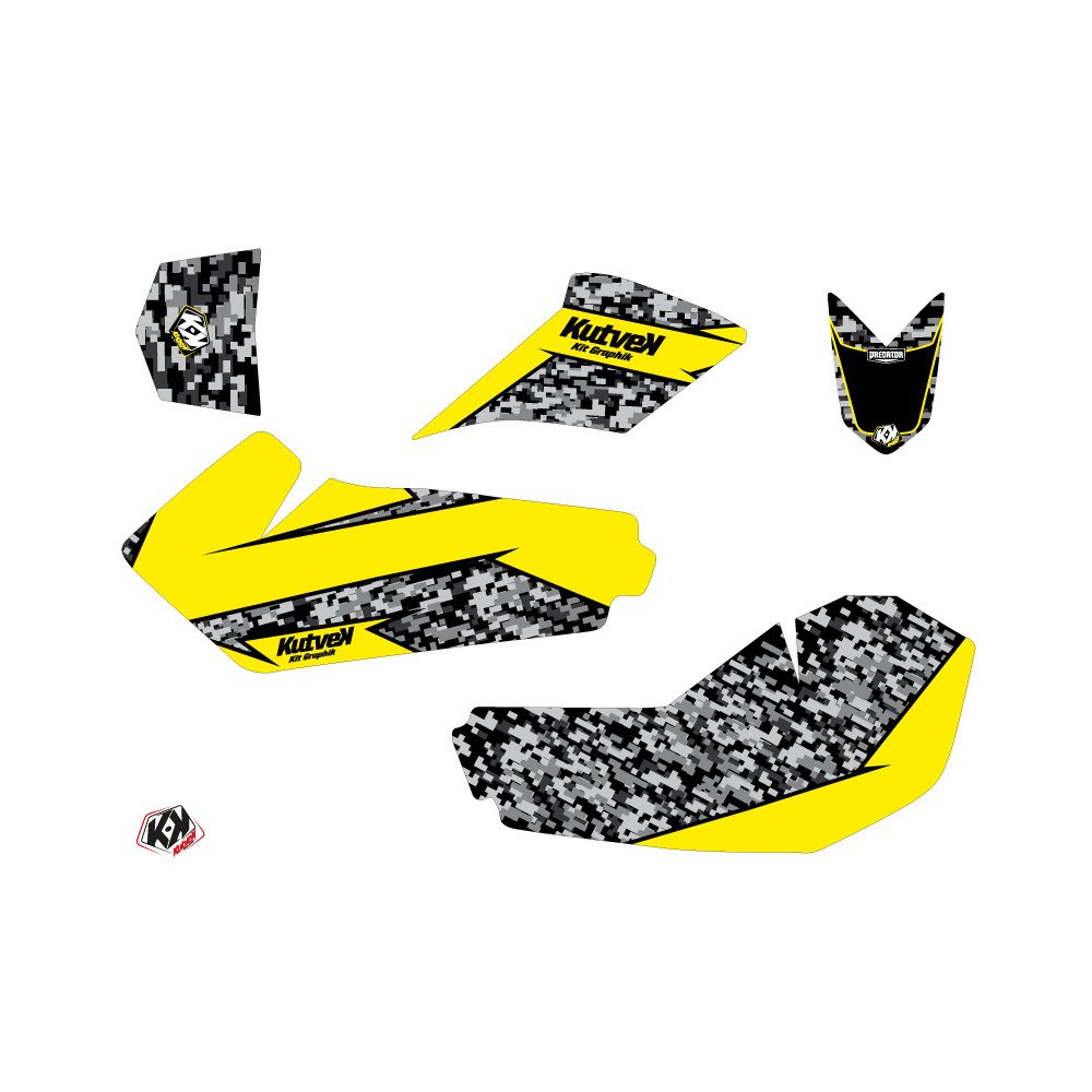 Kit Déco Quad Predator Suzuki 90 LTZ Jaune (2007-2013)