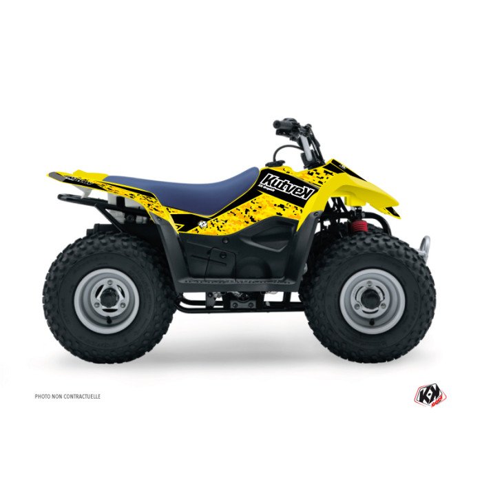 Kit Déco Quad Predator Suzuki 90 LTZ Noir Jaune (2007-2013)