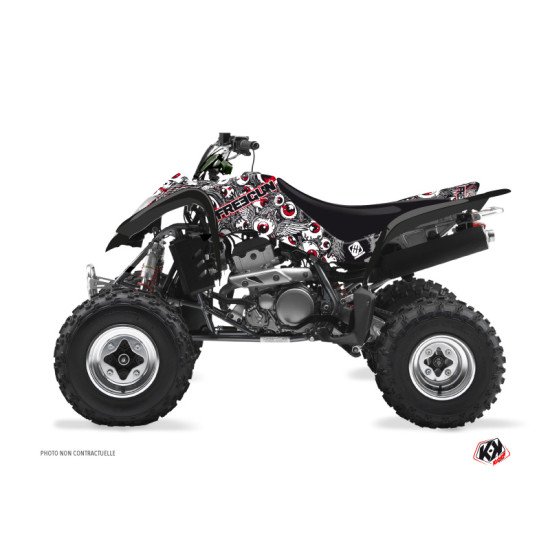 Kit Déco Quad Freegun Eyed Suzuki 250 LTZ Gris Rouge (2004-2011)