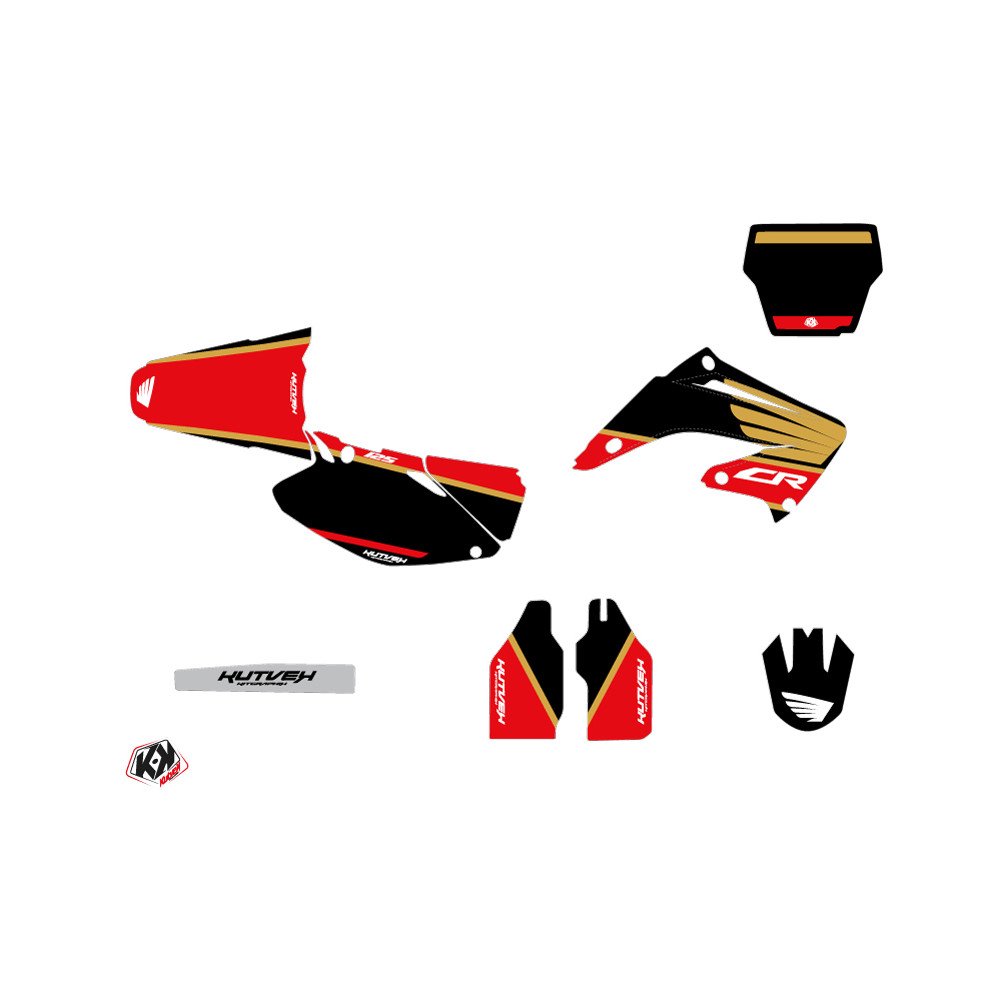 Kit Deco Moto Cross Wing Honda 125 CR Gold