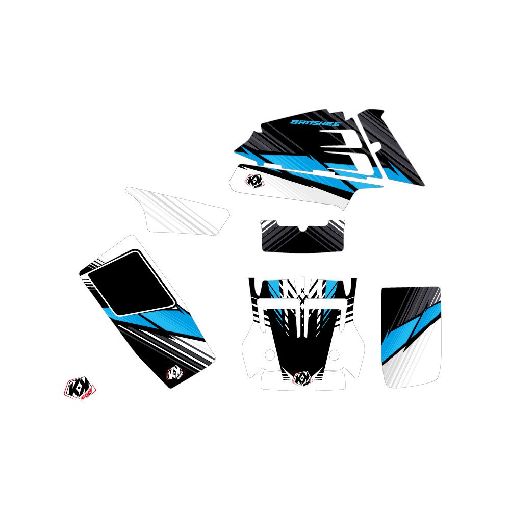 Kit Déco Quad Stripe Yamaha Banshee Noir (1987-2023)