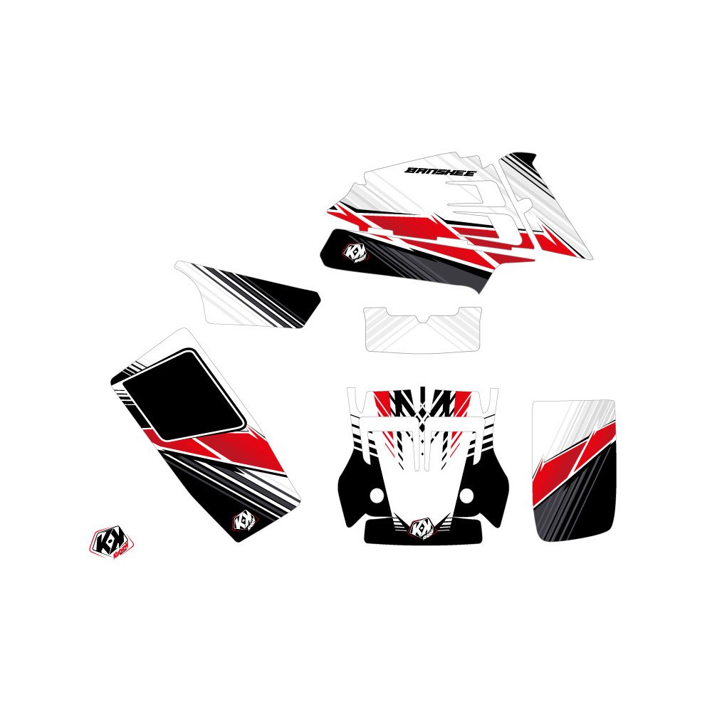Kit Déco Quad Stripe Yamaha Banshee Rouge (1987-2023)