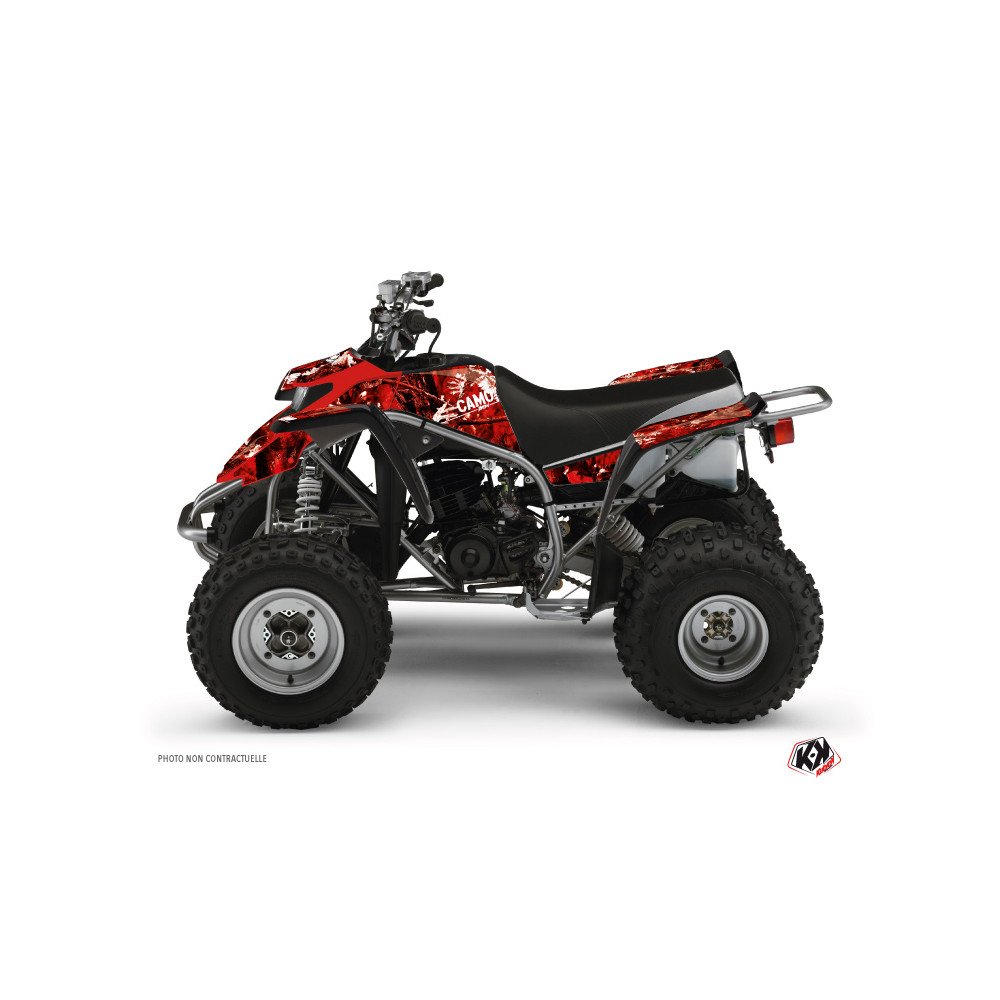 Kit Déco Quad Camo Yamaha Blaster Rouge (2003-2007)