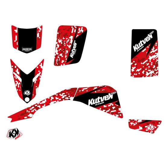 Kit Déco Quad Predator Yamaha Blaster Rouge (2003-2007)