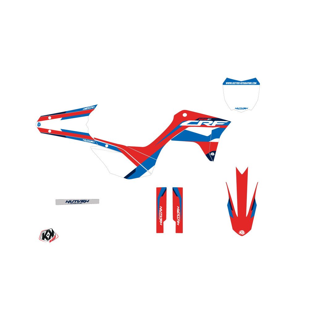 Kit Deco Moto Cross League Honda 125F CRF Rouge
